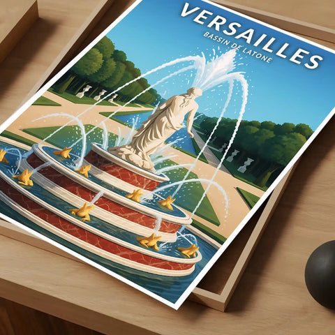 Affiche - Versailles - Bassin de Latone