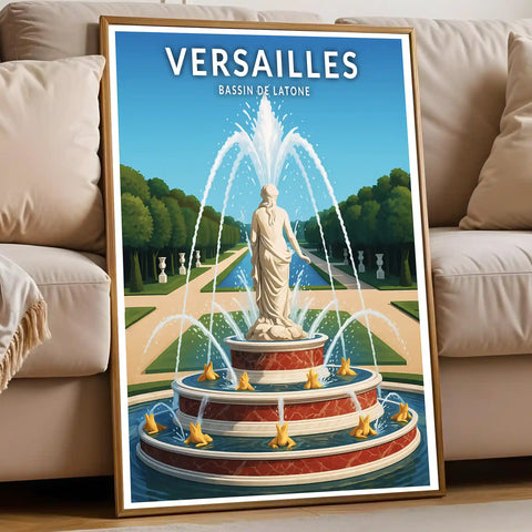 Affiche - Versailles - Bassin de Latone