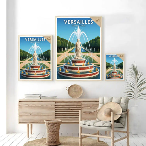 Affiche - Versailles - Bassin de Latone