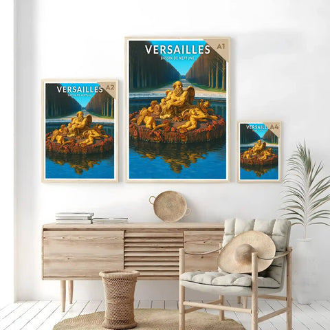Affiche - Versailles - Bassin de Neptune