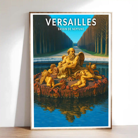Affiche - Versailles - Bassin de Neptune