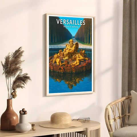 Affiche - Versailles - Bassin de Neptune