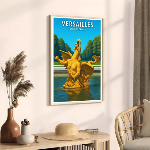 Affiche - Versailles - Bassin du Dragon
