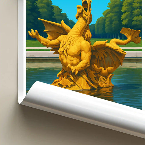 Affiche - Versailles - Bassin du Dragon