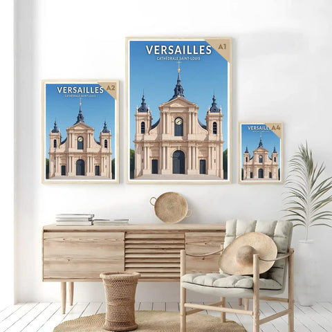 Affiche - Versailles - Cathédrale Saint-Louis