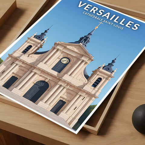 Affiche - Versailles - Cathédrale Saint-Louis