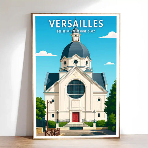 Affiche - Versailles - Église Sainte-Jeanne-d'Arc