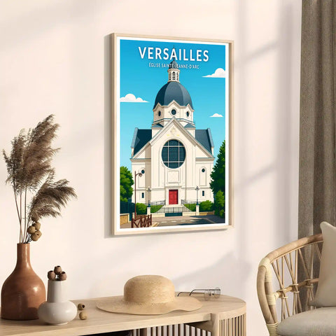 Affiche - Versailles - Église Sainte-Jeanne-d'Arc