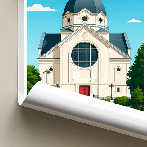 Affiche - Versailles - Église Sainte-Jeanne-d'Arc