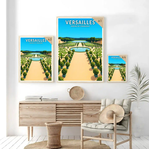 Affiche - Versailles - Jardins de l'Orangerie