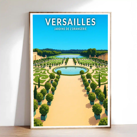 Affiche - Versailles - Jardins de l'Orangerie