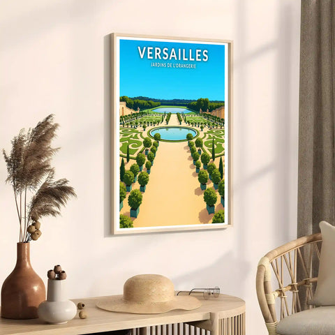 Affiche - Versailles - Jardins de l'Orangerie