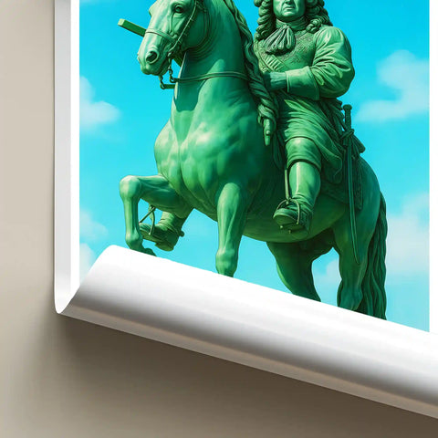 Affiche - Versailles - Statue de Louis XIV