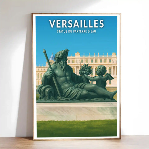 Affiche - Versailles - Statue du Parterre d'Eau