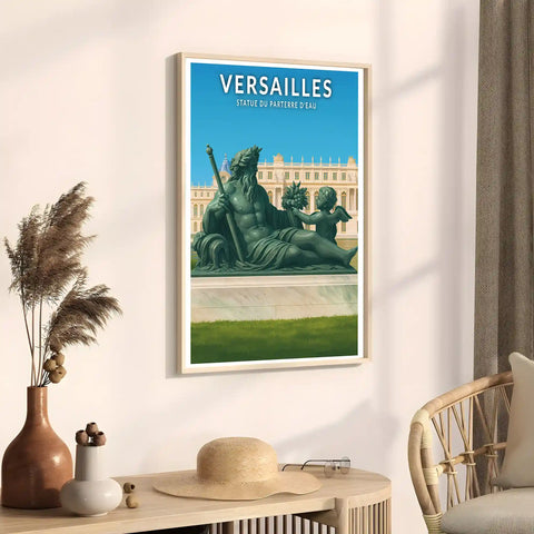Affiche - Versailles - Statue du Parterre d'Eau