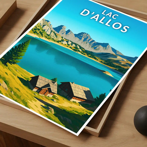 Affiche - Lac d'Allos