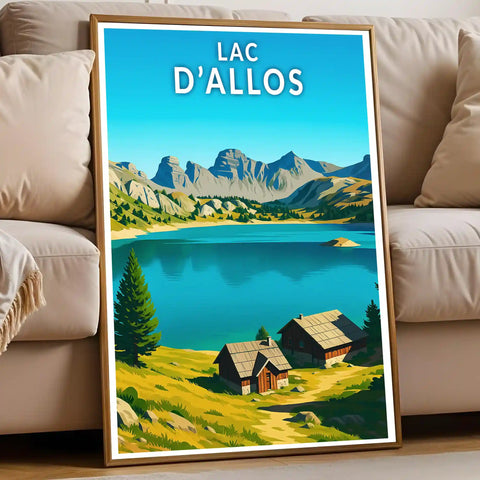 Affiche - Lac d'Allos