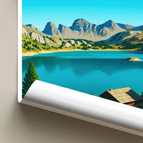 Affiche - Lac d'Allos