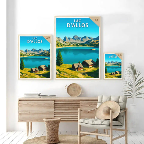 Affiche - Lac d'Allos