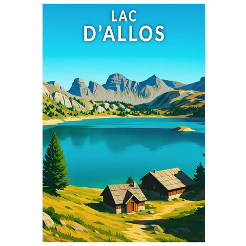 Affiche - Lac d'Allos