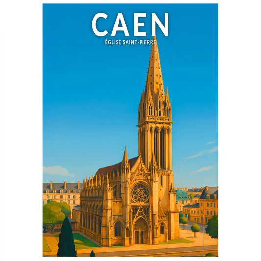 Affiche - Caen - Abbaye aux Dammes