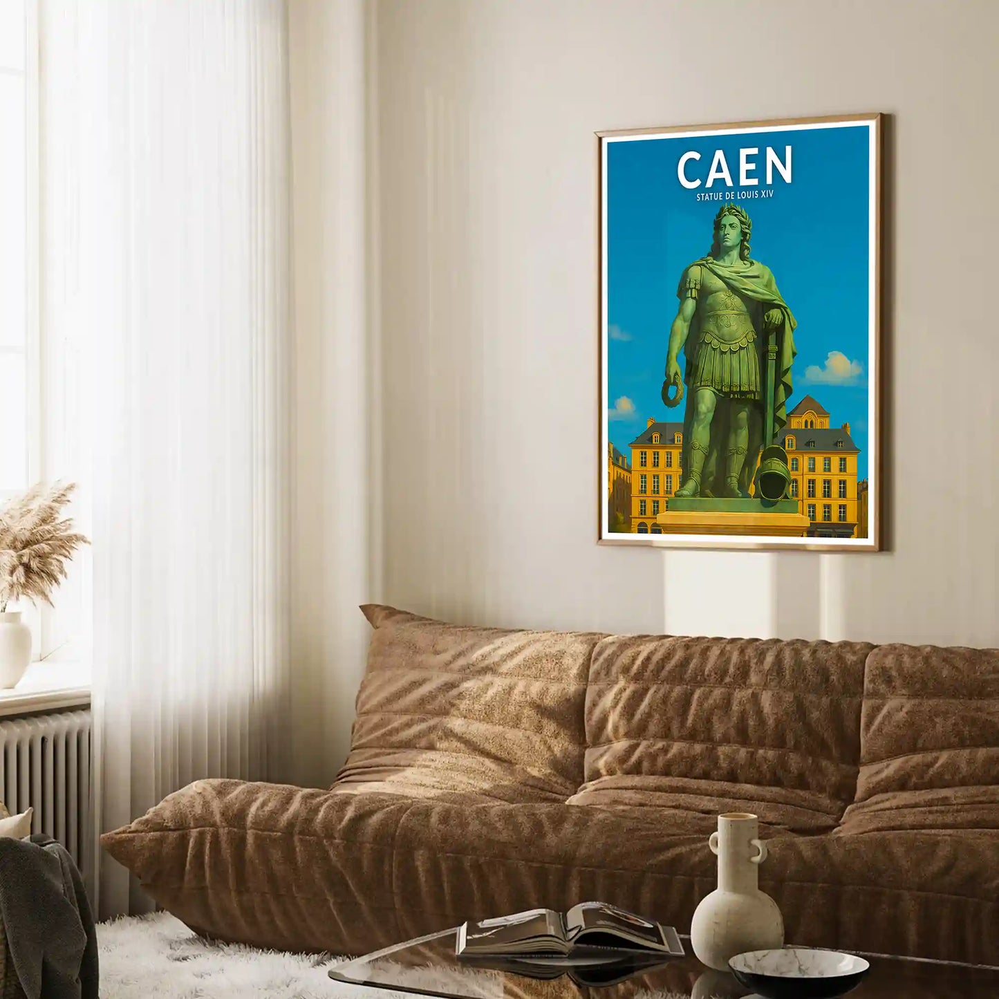 Affiche - Caen - Statue de Louis XIV