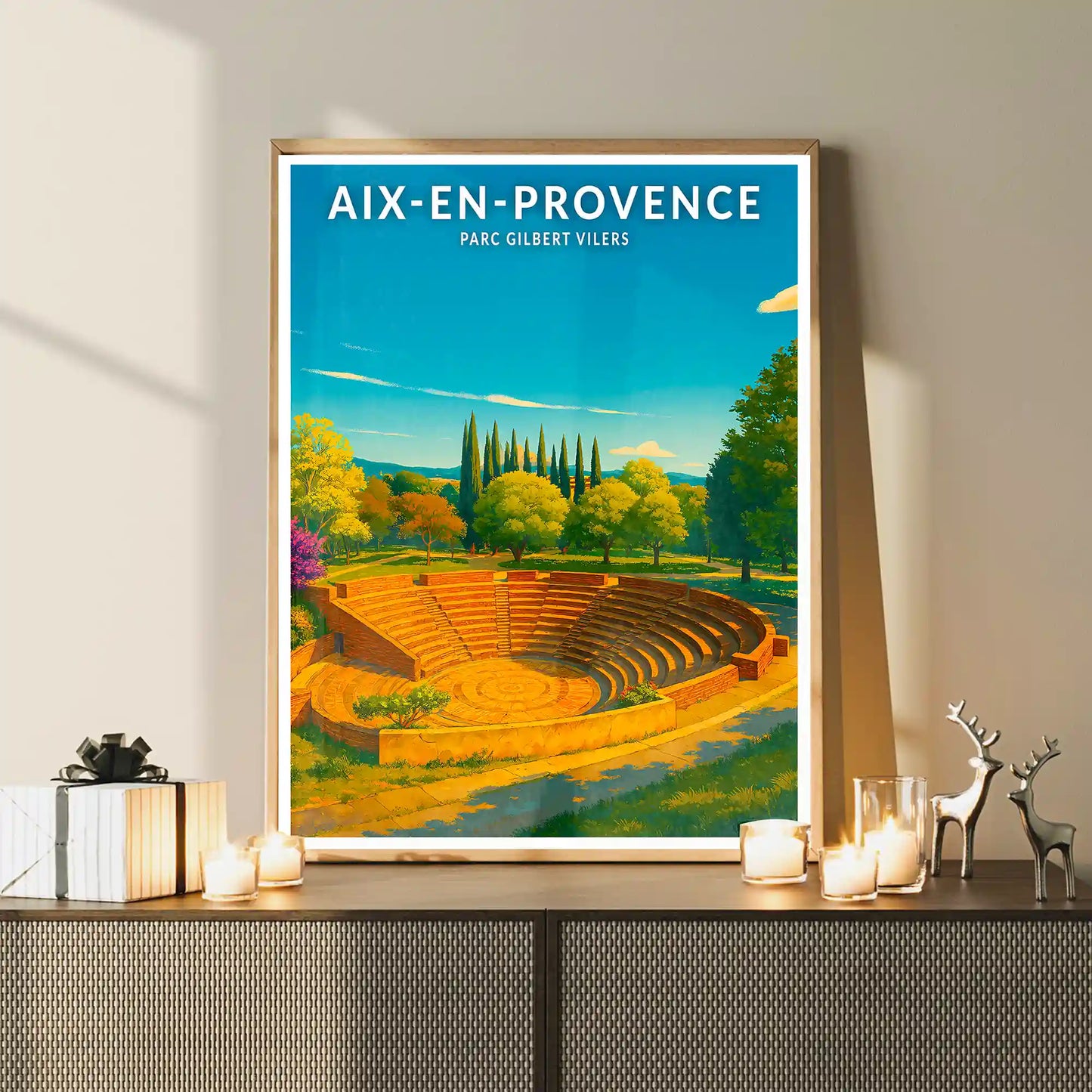 Affiche - Aix-en-Provence - Parc Gilbert Vilers