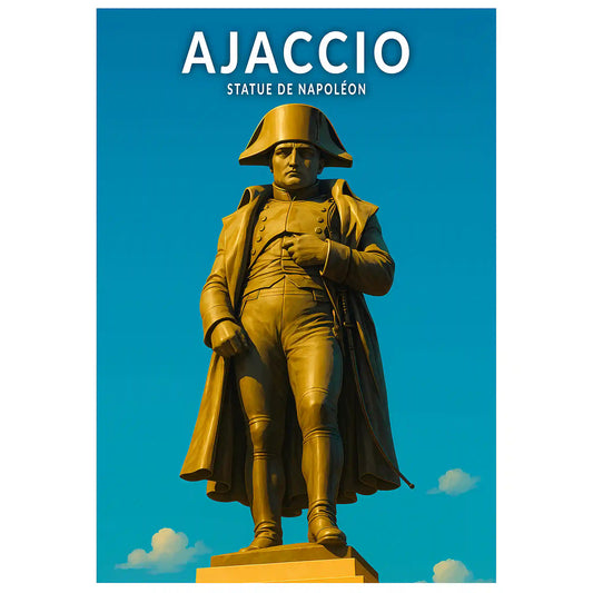 Affiche - Ajaccio - Statue de Napoléon