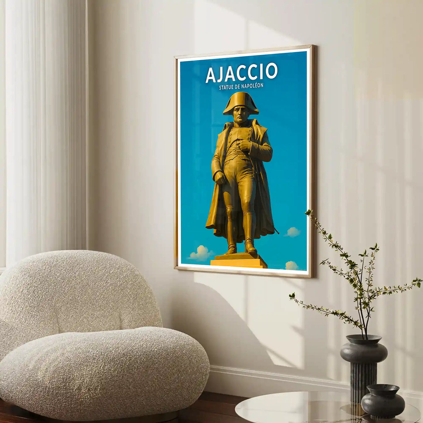 Affiche - Ajaccio - Statue de Napoléon