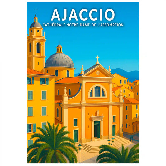 Affiche - Ajaccio - Cathédrale Notre-Dame-de-l'Assomption