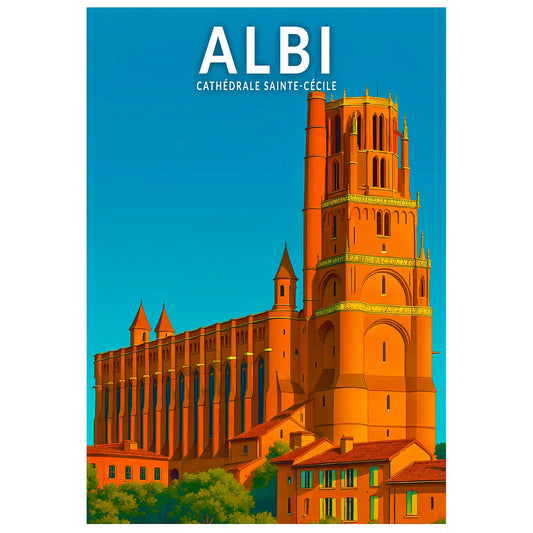 Affiche - Albi - Cathédrale Sainte-Cécile
