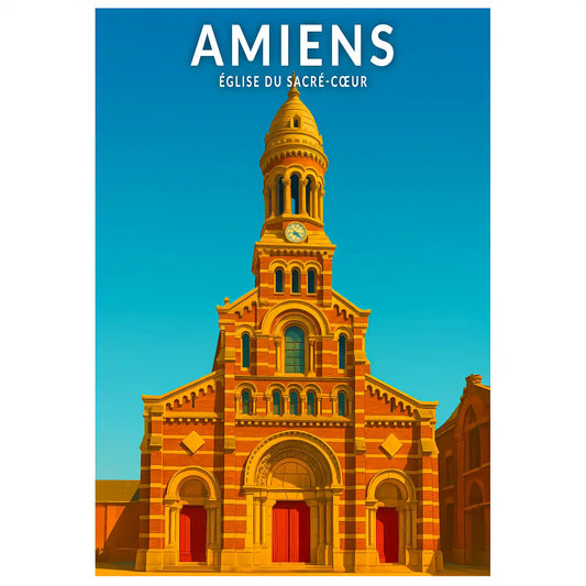 Affiche - Amiens - Église du Sacré-Coeur