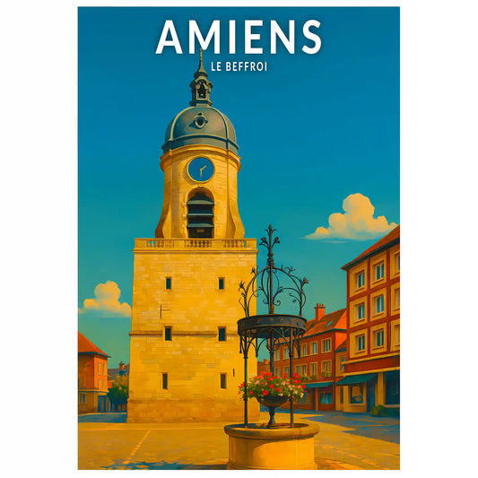 Affiche - Amiens - Le Beffroi