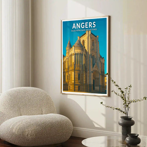 Affiche - Angers - Église-Notre-Dame-des-Victoires