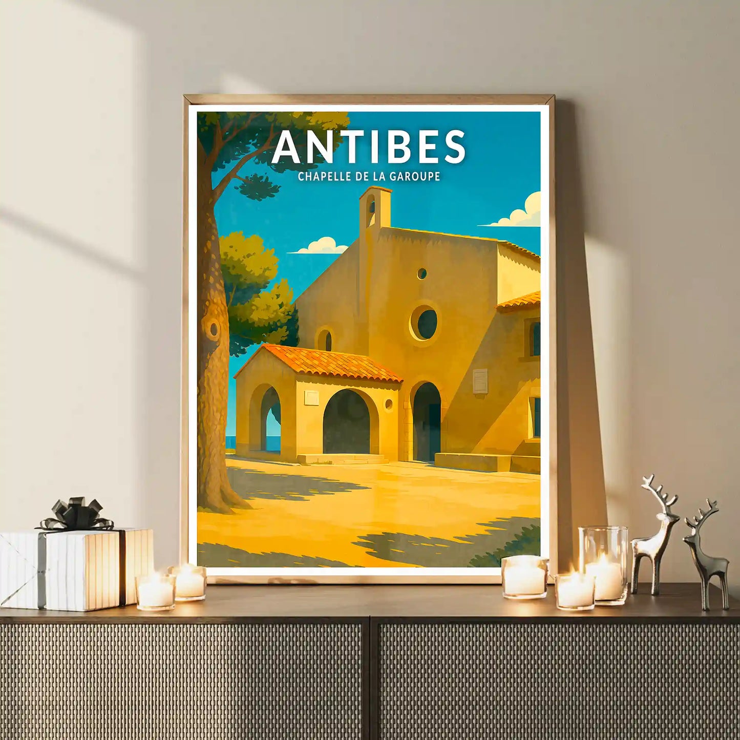 Affiche - Antibes - Chapelle de la Garoupe