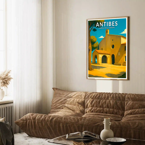 Affiche - Antibes - Chapelle de la Garoupe