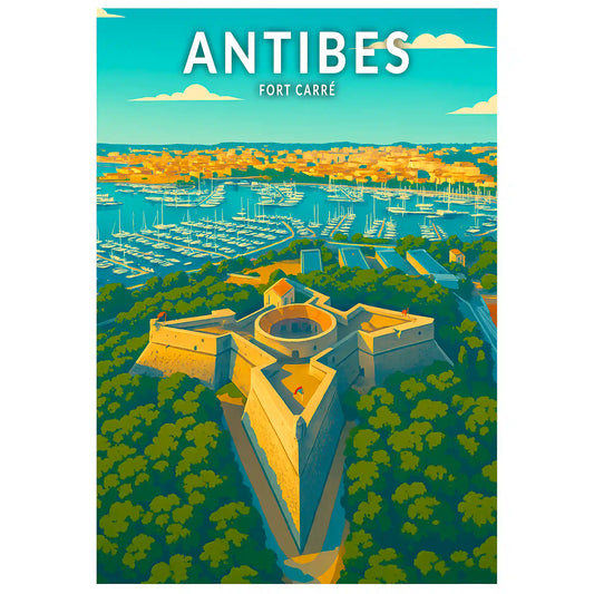 Affiche - Antibes - Fort Carré