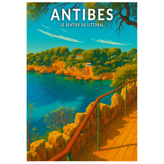Affiche - Antibes - Le Sentier du Littoral