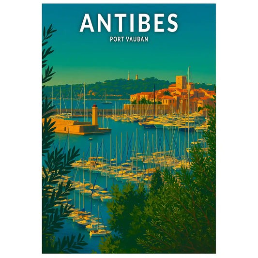 Affiche - Antibes - Port Vauban