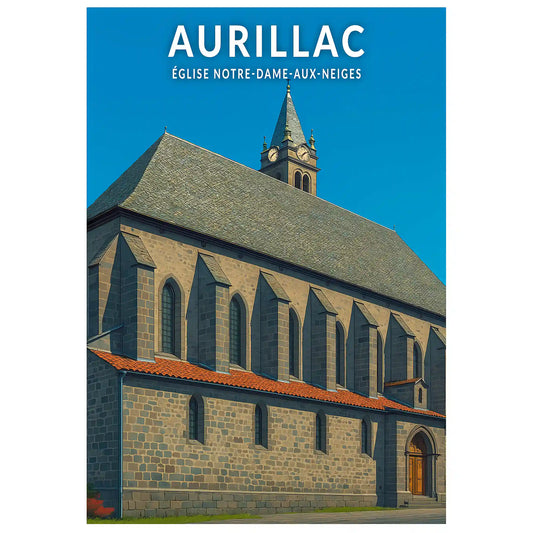 Affiche - Aurillac - Église Notre-Dame-aux-Neiges