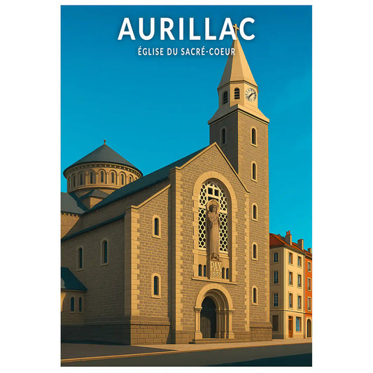 Affiche - Aurillac - Église du Sacré-Coeur