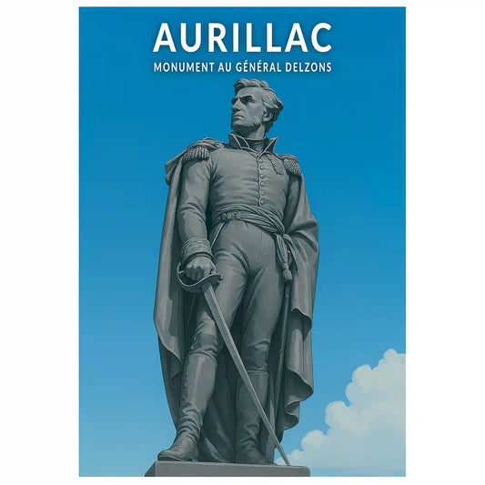 Affiche - Aurillac - Monument au Général Delzons