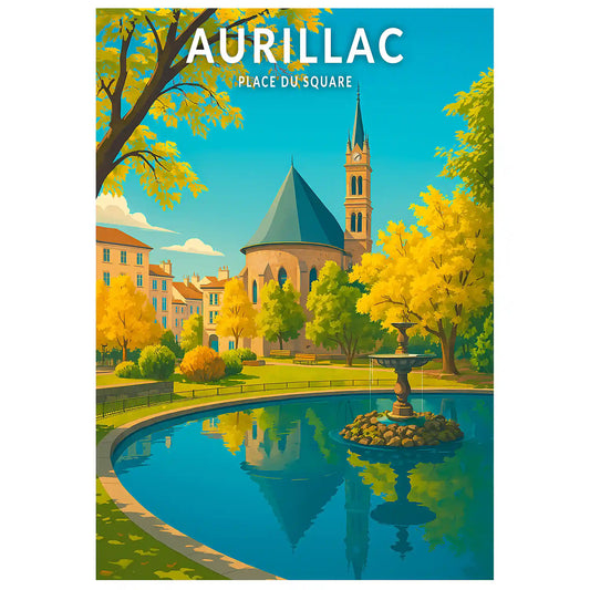Affiche - Aurillac - Place du Square