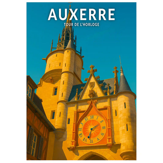 Affiche - Auxerre - Tour de l'Horloge