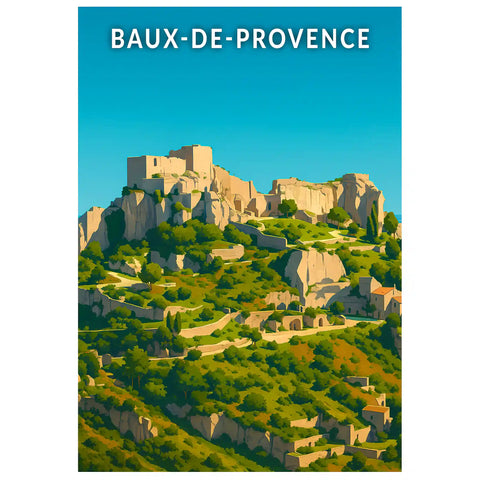 Affiche - Baux-de-Provence