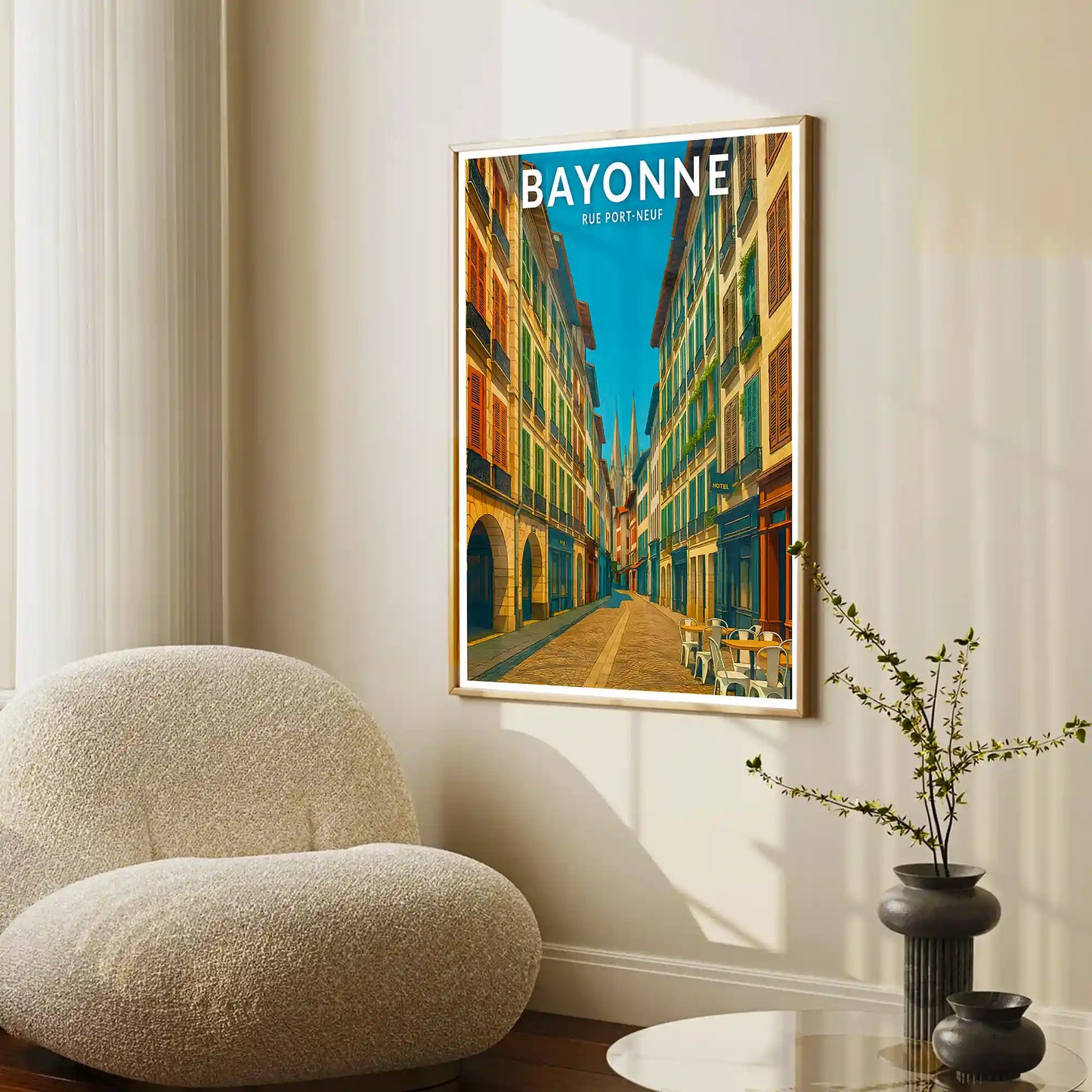 Affiche - Bayonne - Rue Port-Neuf