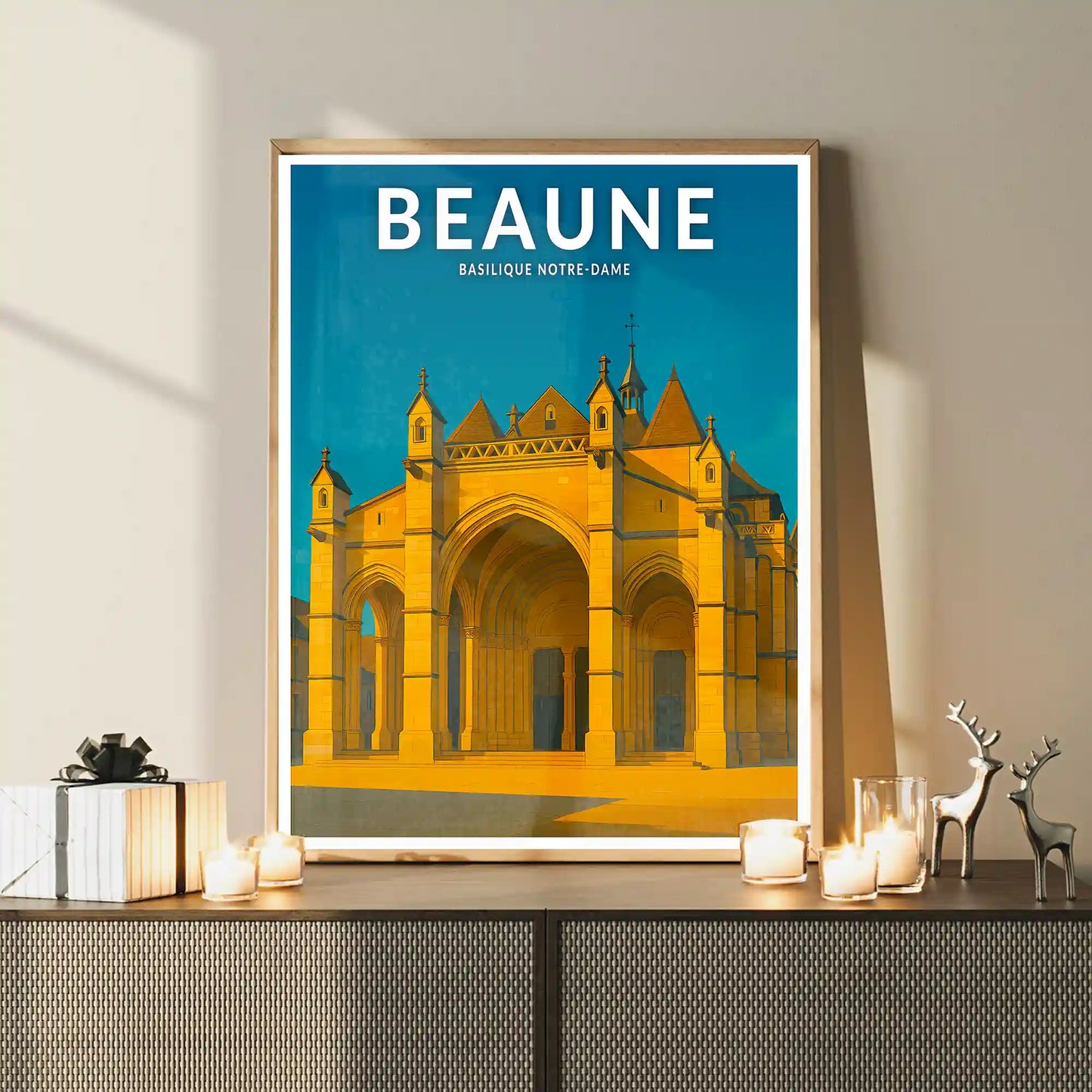 Affiche - Beaune - Basilique Notre-Dame