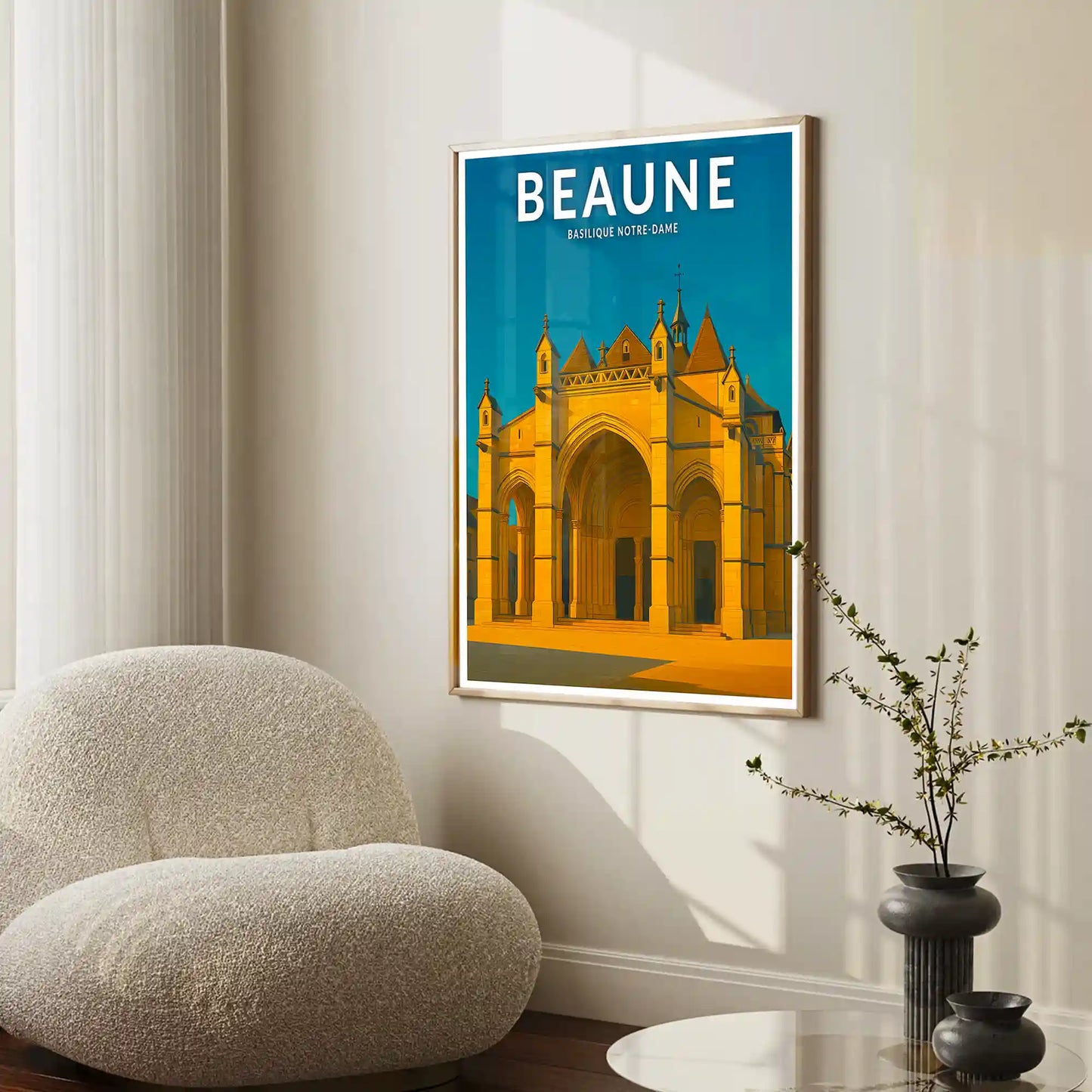 Affiche - Beaune - Basilique Notre-Dame