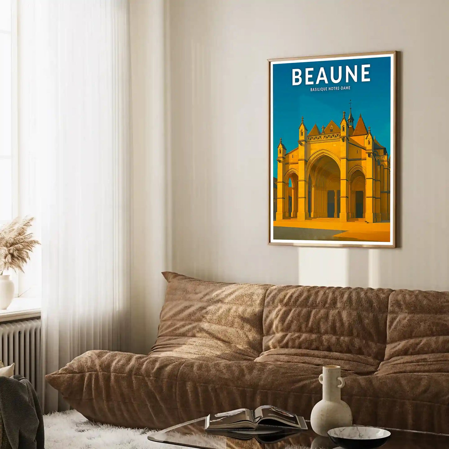 Affiche - Beaune - Basilique Notre-Dame