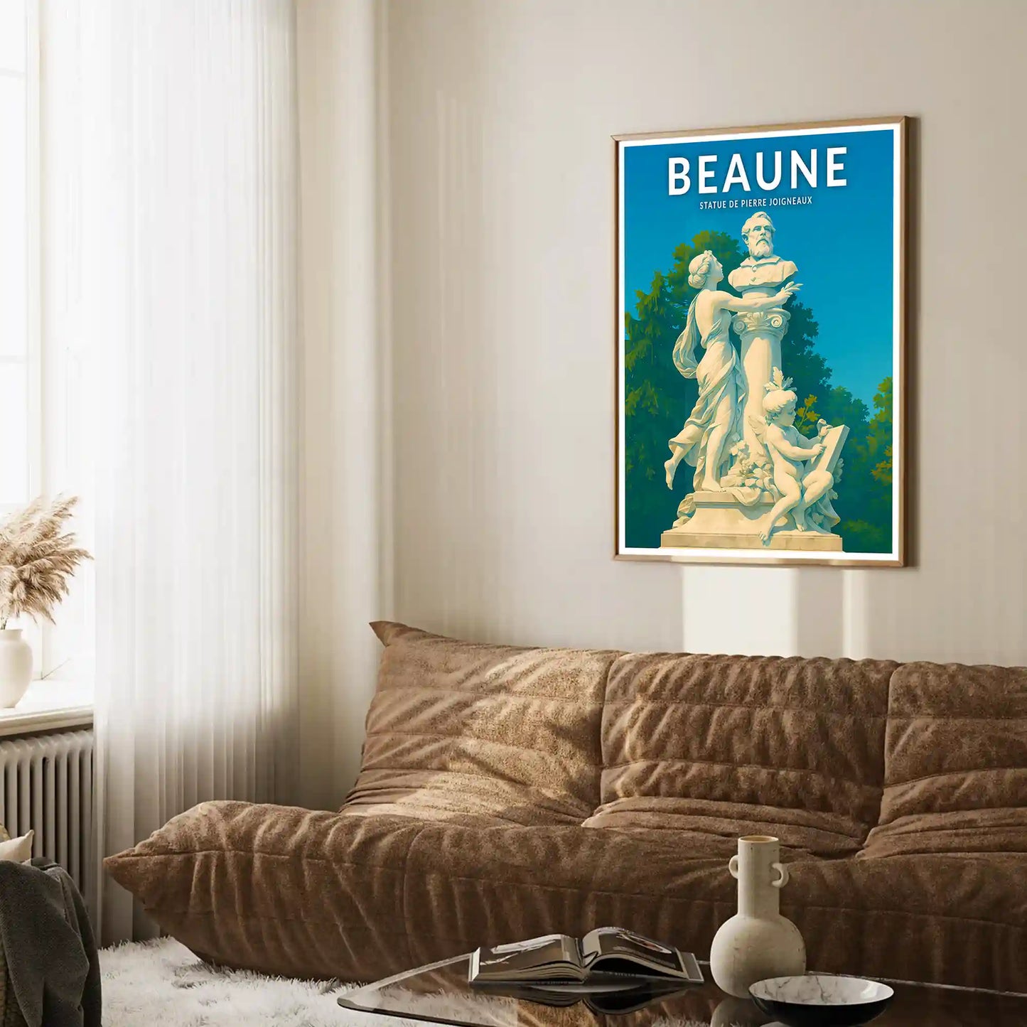 Affiche - Beaune - Statue de Pierre Joigneaux